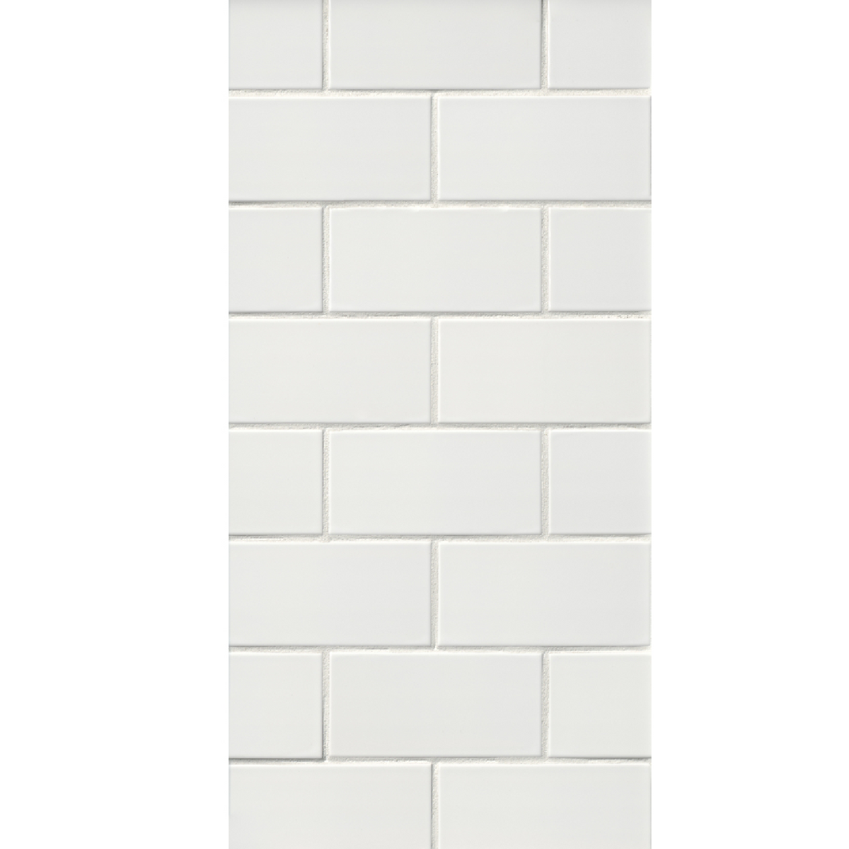 Metro Bianco Gloss Ceramic Subway Wall Tile - 3 x 6 in.
