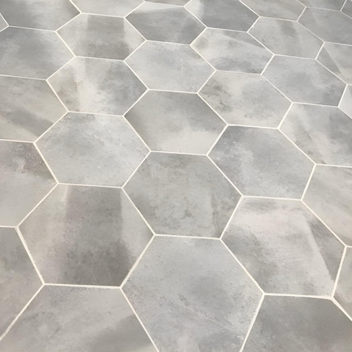 Metro Grey Hexagon 14 in. x 16 in. Matte Glazed Porcelain Floor and Wall Tile (10.07 sq. ft. / Case)