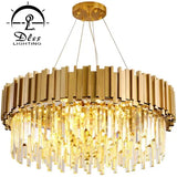 DLSS Lighting Co.,Ltd Modern American Euroueap Home Decoration Luxury Crystal Brass Copper Iron Metal Hanging Pendant Lights Chandelier