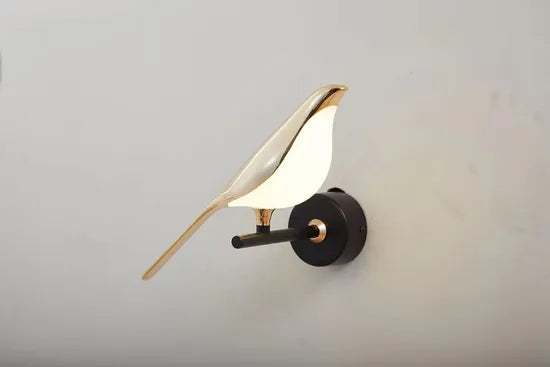 DLSS Lighting Co.,Ltd. Modern Animal Bird Lamp Gold Metal Shade for Dinner Room Wall Light
