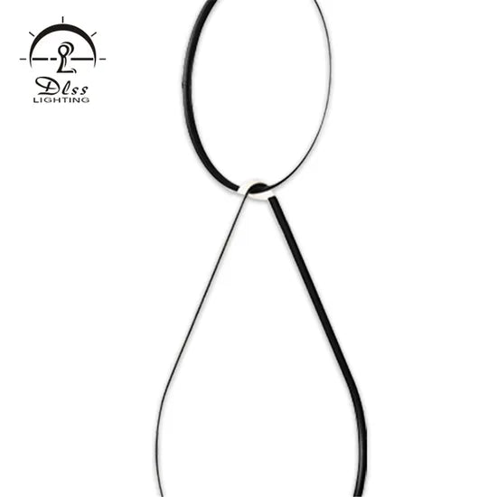 Dlss Lighting Modern Aristic Style Link PVC Chandelier Lamp with Pendant Light