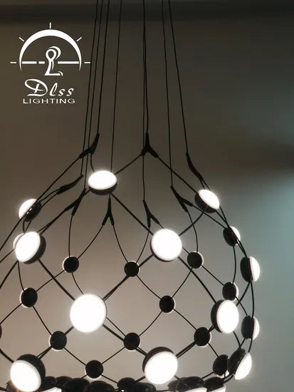 DLSS Lighting Modern Creative Acrylic LED Lighting Hotel Chandelier