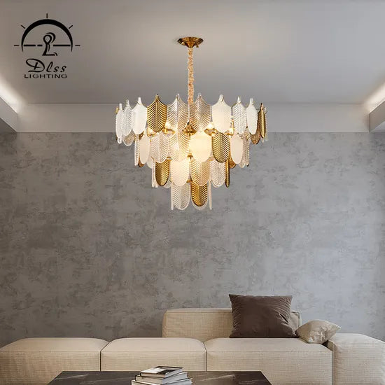 DLSS Lighting Modern Crystal LED Light Pendant Lamp Interior Home Decoration Lighting Hotel Chandelier
