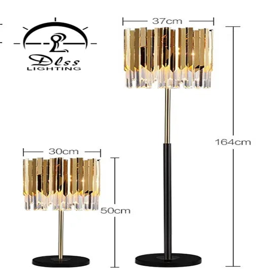 DLSS Lighting Modern Crystal LED Wall Lamp Simple Creative Bedroom Crystal Table Lamp