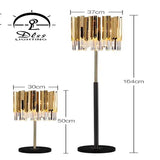 DLSS Lighting Modern Crystal LED Wall Lamp Simple Creative Bedroom Crystal Table Lamp