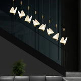 DLSSLIGHTING Modern Decoration Butterfly Design Hotel Lamp Living Hanging LED Chandeliers Pendant Lights