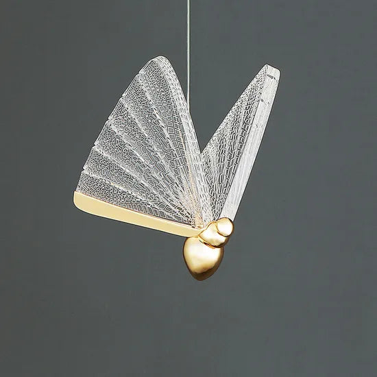 DLSSLIGHTING Modern Decoration Butterfly Design Hotel Lamp Living Hanging LED Chandeliers Pendant Lights