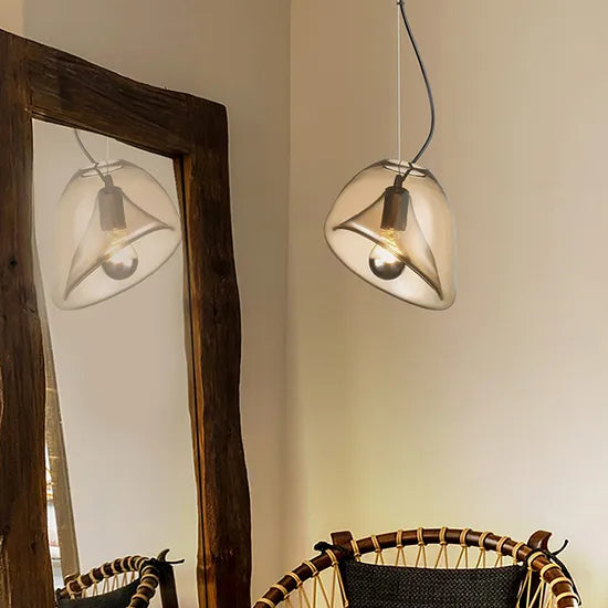 DLSSlighting Modern Glass Pendant Lamp for Home Decor LED Interior-Lighting