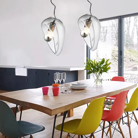 DLSSlighting Modern Glass Pendant Lamp for Home Decor LED Interior-Lighting