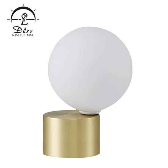 DLSS Lighting Modern Glass Table Light with E27 Desk Lamp