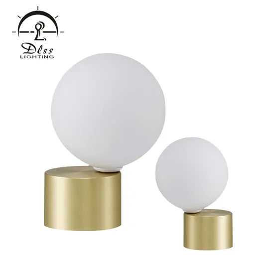 DLSS Lighting Modern Glass Table Light with E27 Desk Lamp