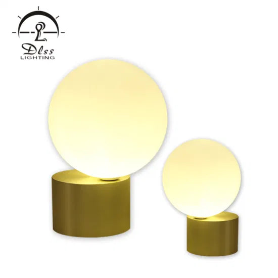 DLSS Lighting Modern Glass Table Light with E27 Desk Lamp
