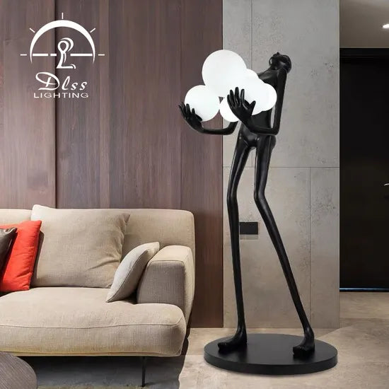 DLSS Lighting Modern Hotel Fanny Standing Lamp Iron Office Floor Lamp