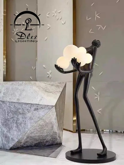 DLSS Lighting Modern Hotel Fanny Standing Lamp Iron Office Floor Lamp