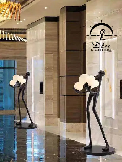DLSS Lighting Modern Hotel Fanny Standing Lamp Iron Office Floor Lamp