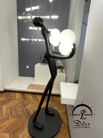 DLSS Lighting Modern Hotel Fanny Standing Lamp Iron Office Floor Lamp