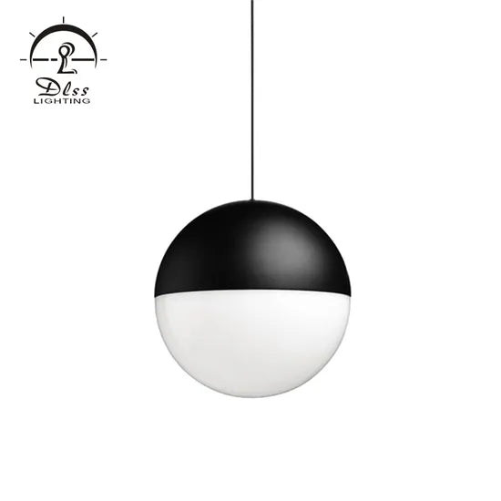 DLSS Lighting Modern Island Chandeliers Aluminum Acrylic Black E27 Pendant Lights