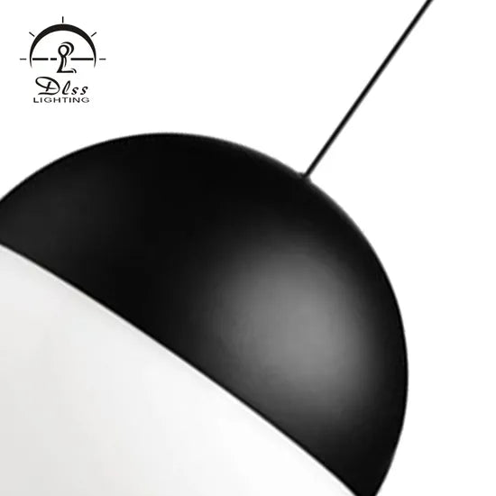 DLSS Lighting Modern Island Chandeliers Aluminum Acrylic Black E27 Pendant Lights