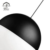 DLSS Lighting Modern Island Chandeliers Aluminum Acrylic Black E27 Pendant Lights