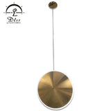 DLSS Lighting Modern Matt Gold Stainless Steel Acrylic Round Chandelier Lamp