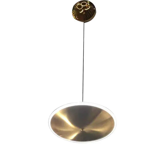 DLSS Lighting Modern Matt Gold Stainless Steel Acrylic Round Chandelier Lamp