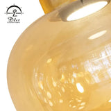 DLSS Lighting Modern Pendant Lamp Smoky Amber Iron Glass Home Decor Chandelier Cheap Price Pendant Light