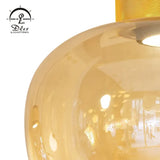 DLSS Lighting Modern Pendant Lamp Smoky Amber Iron Glass Home Decor Chandelier Cheap Price Pendant Light