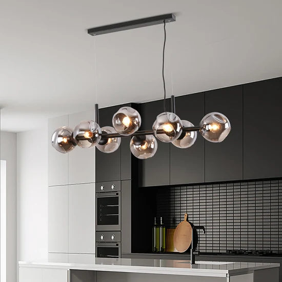 Dlss Modern Style Glass Iron LED Chandelier for Home Decoration Indoor Hotel Interior-Lighting