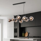 Dlss Modern Style Glass Iron LED Chandelier for Home Decoration Indoor Hotel Interior-Lighting