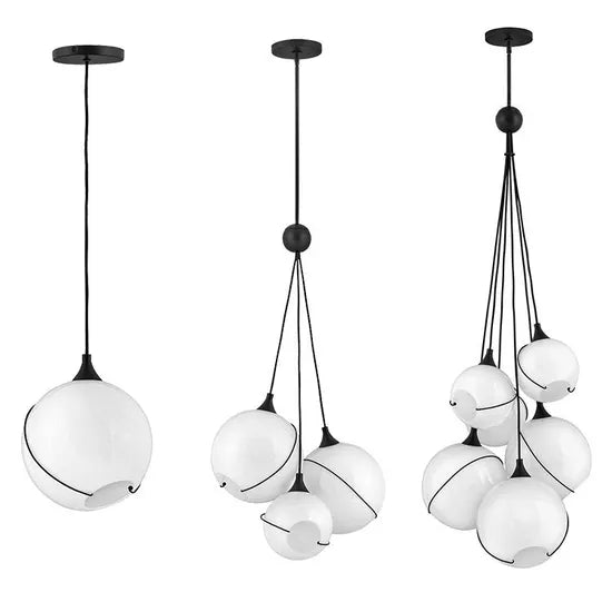 DLSS Lighting Modern Style Interior Lighting Hotel Decoration LED Chandelier Creative Glass Pendant Lamp