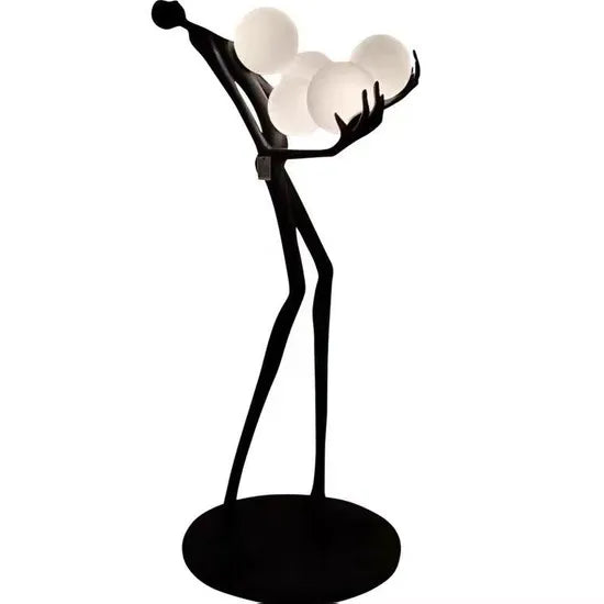 DLSS Modern Style Interior-Lighting Hotel Standing Light Model Man LED Floor Lamp