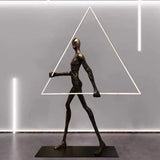 DLSS Modern Style Interior-Lighting Hotel Standing Light Model Man LED Floor Lamp