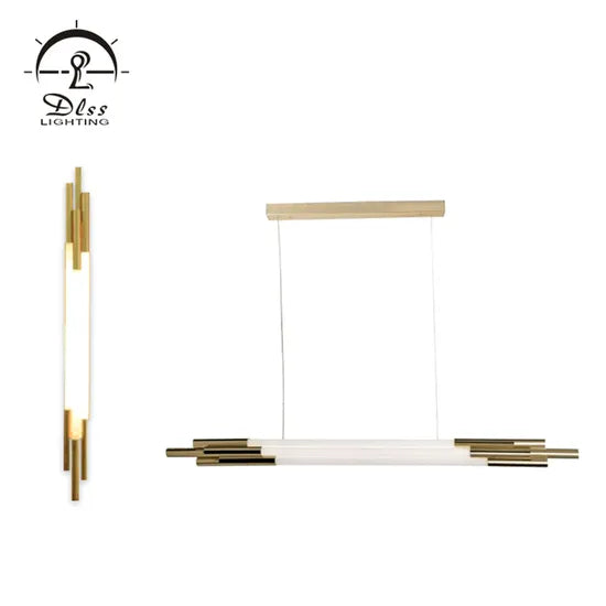 DLSS Lighting Modern Style Tube Glass Chandelier Lamp and Wall Lighting