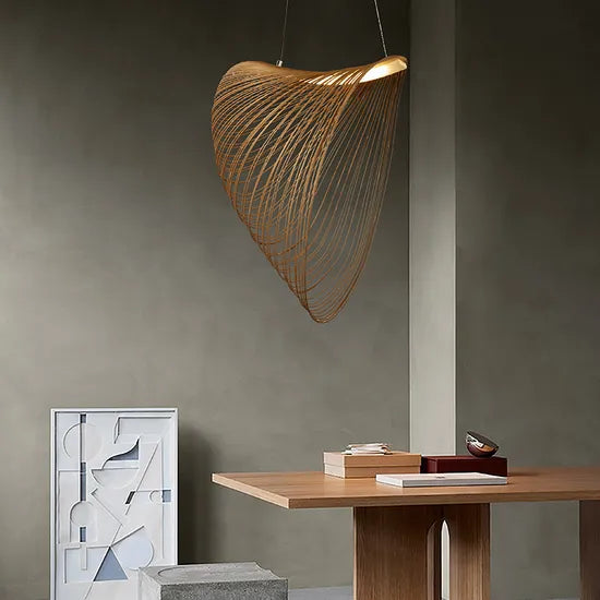 DLSS Lighting Modern Wood LED Light Home Decoration Chandelier Lighting Suspension Pendant Lamp