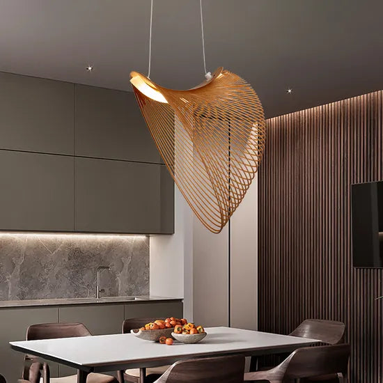 DLSS Lighting Modern Wood LED Light Home Decoration Chandelier Lighting Suspension Pendant Lamp