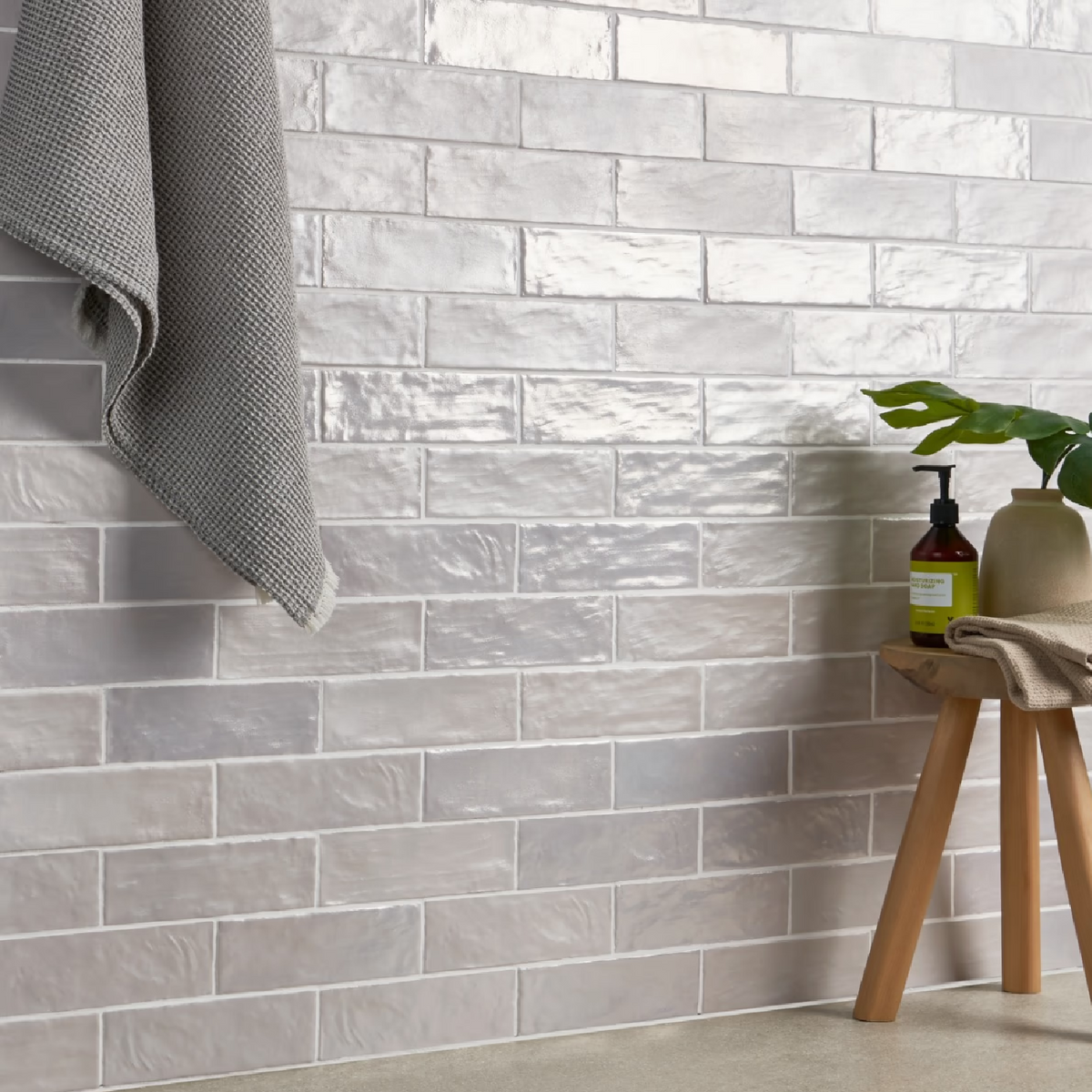 Montauk Fog Gray 2x8 Mixed Finish Ceramic Subway Tile