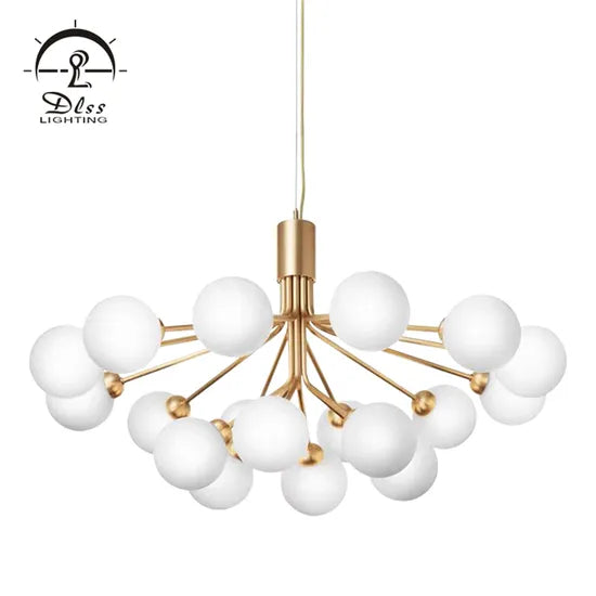 DLSS Lighting Multiple-Glass Modern Restaurant Chandelier Lighting with Holder Lamp E27