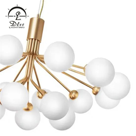 DLSS Lighting Multiple-Glass Modern Restaurant Chandelier Lighting with Holder Lamp E27