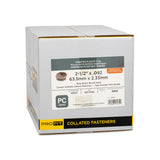 ProFIT HDG Plastic Coil Siding Nails 2-1/2" x .092" 4.8M/Box Ring Shank