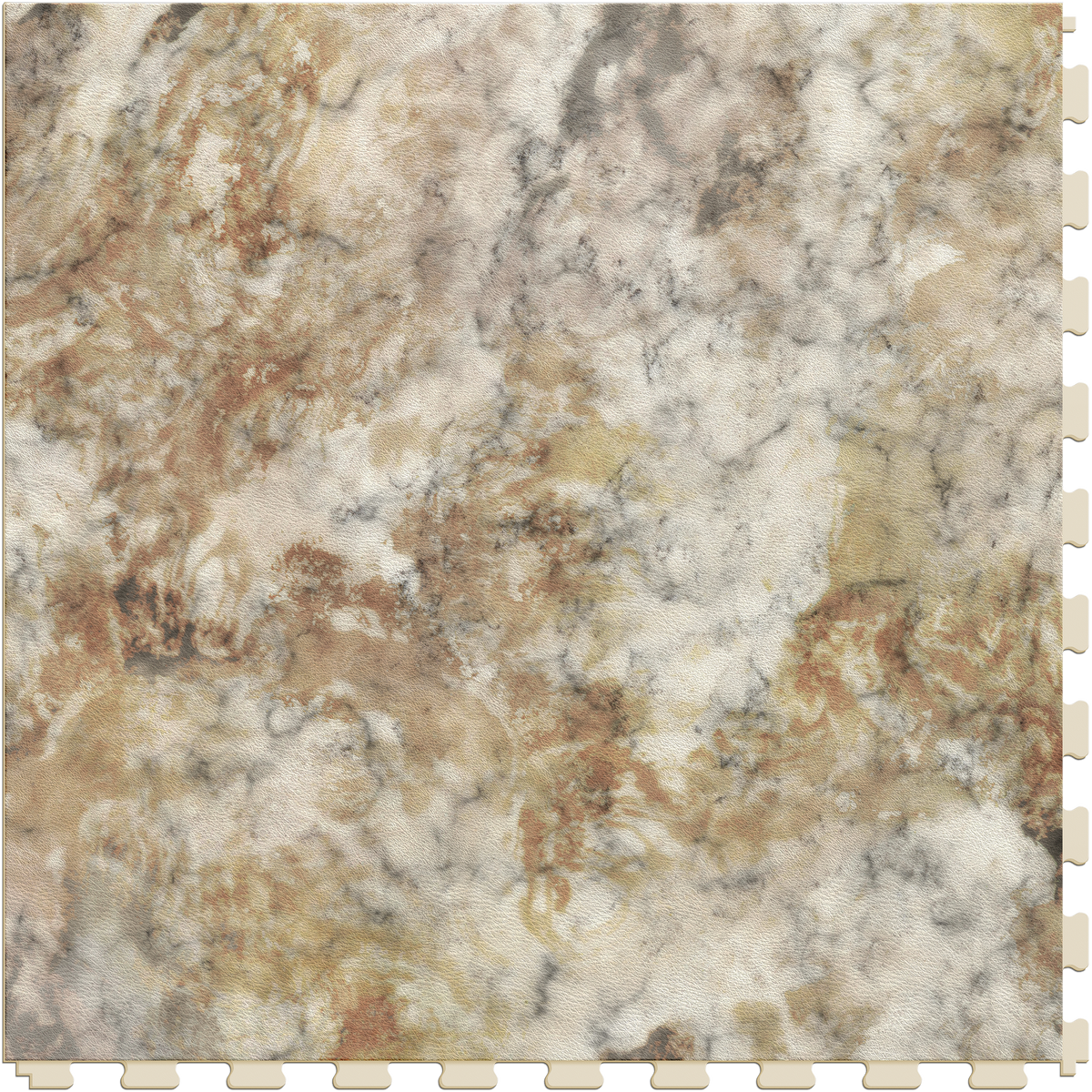 Perfection Floor Tile Gemstone Collection Persian Marble/Satin 20-in x 20-in Water-Resistant Interlocking Luxury Vinyl Flooring, 16.7-sq ft Case