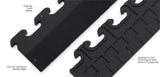 Norsk 9.5 in. x 18.5 in. Black Multi-Purpose Commercial PVC Garage Flooring Tile Trim Kit (20 sq. ft.)