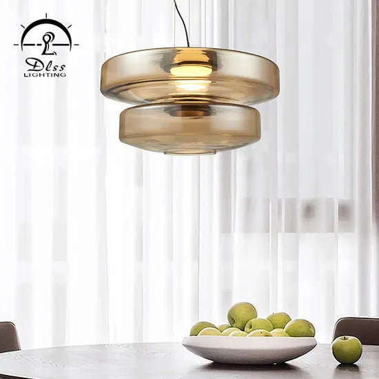 DLSSlighting Nordic Style Glass Lamp Interior Light Home Restaurant Decoration LED Pendant Lighting