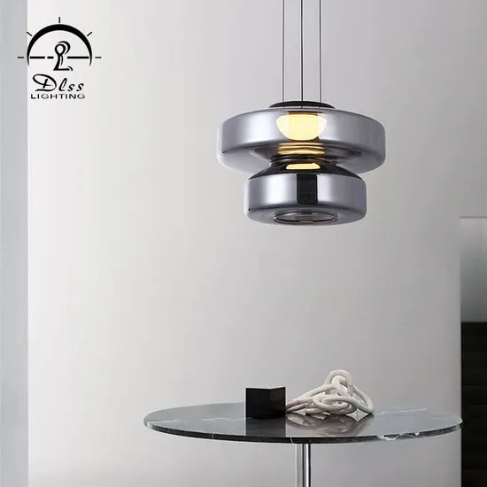 DLSSlighting Nordic Style Glass Lamp Interior Light Home Restaurant Decoration LED Pendant Lighting