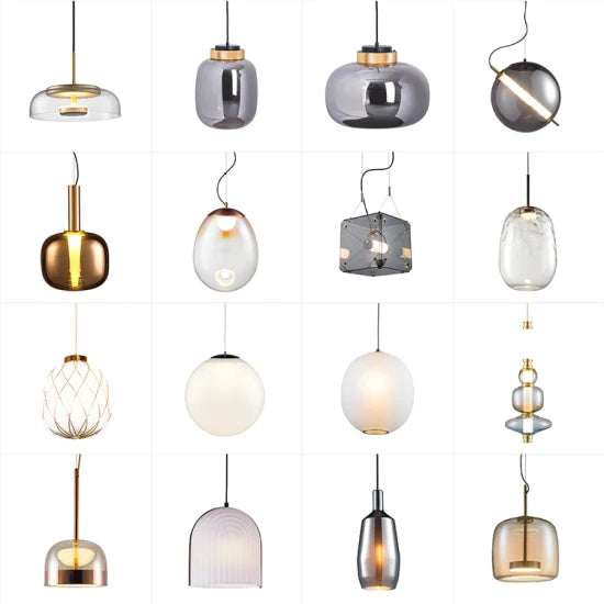 DLSS Lighting Nordic Style Interior Chandelier Home Decoration LED Pendant Lamp Glass Lights-Lighting