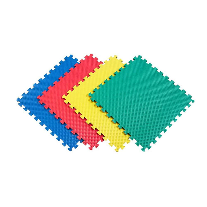 Norsk Multicolor-Gray 24 in. x 24 in. EVA Foam Multi-Purpose Reversible Interlocking Tiles, 24 Tiles
