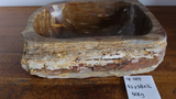(Please choose your sink) Eden Bath Natural Stone Mid-Sized Vessel Sink in Petrified Wood
