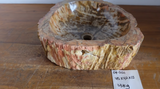 (Please choose your sink) Eden Bath Natural Stone Mid-Sized Vessel Sink in Petrified Wood