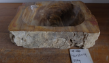 (Please choose your sink) Eden Bath Natural Stone Mid-Sized Vessel Sink in Petrified Wood