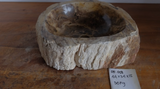 (Please choose your sink) Eden Bath Natural Stone Mid-Sized Vessel Sink in Petrified Wood