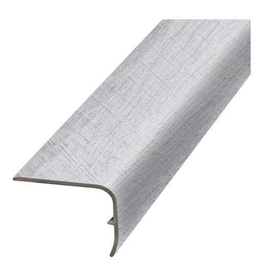 Oyster 1.32 in. Thick x 1.88 in. Wide x 78.7 in. Length Vinyl Stair Nose Molding - Super Arbor
